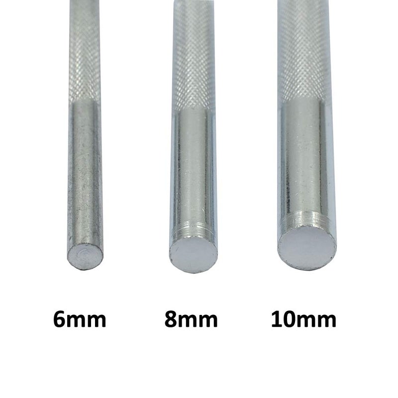 DGOL 7 pcs Metal Domed Rivet Fixing Setting Tool Spike Rivets Setter - Image 2